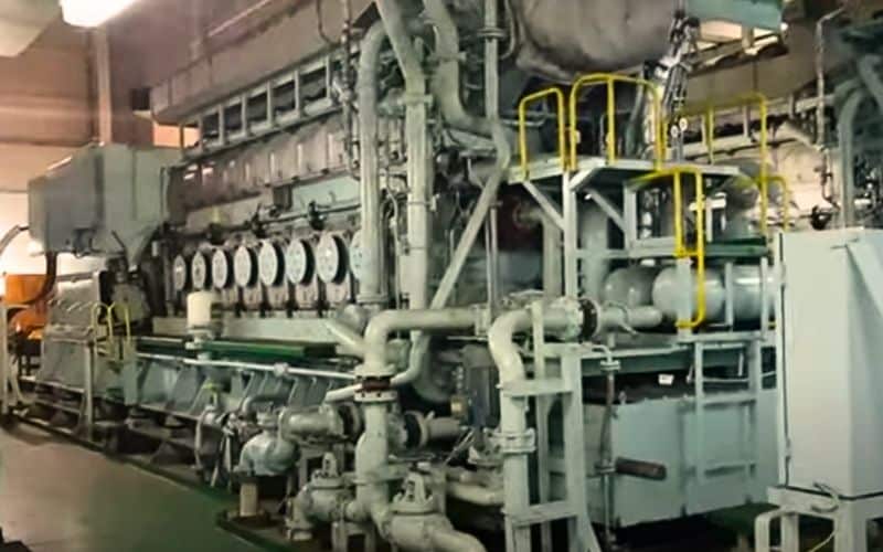 Cruise ship engine room