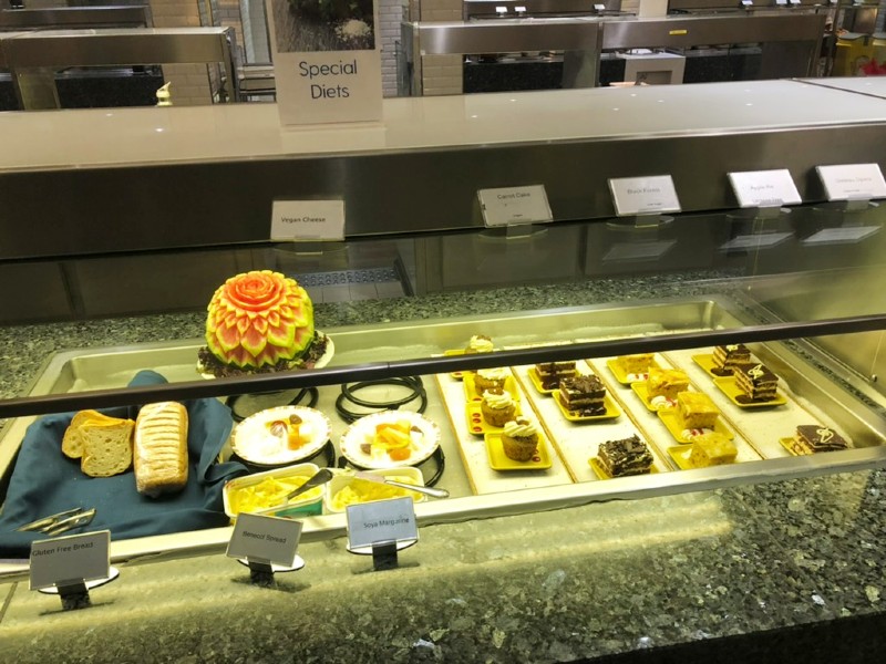 special diets section on P&O ship