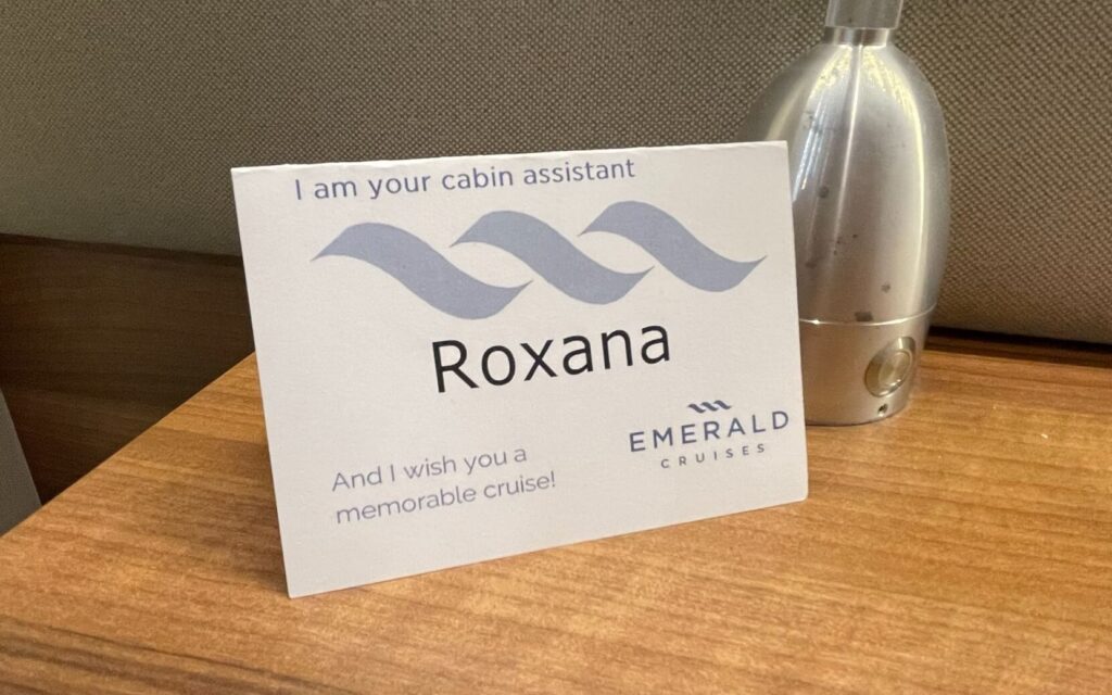note from stateroom assistant