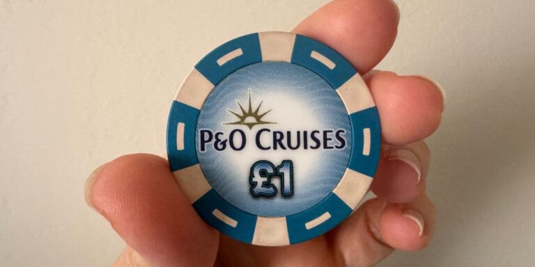 P&O Cruises £1 casino chip