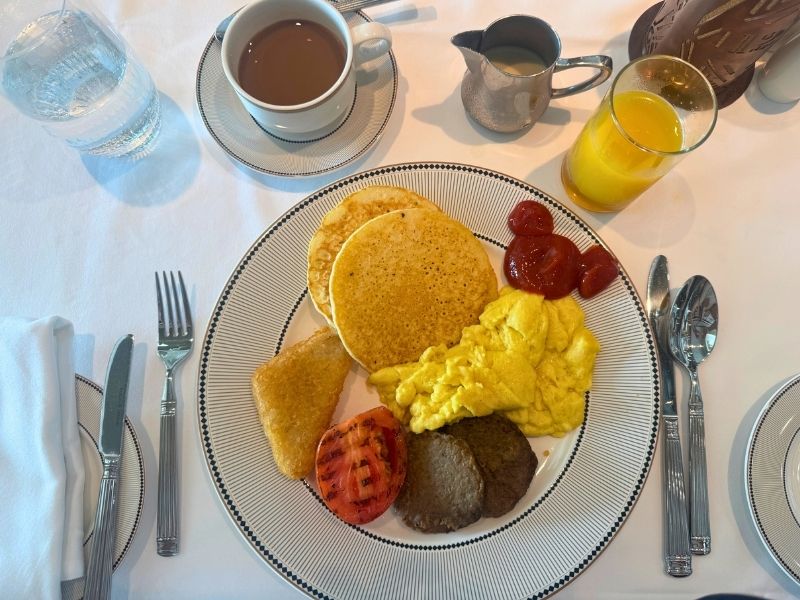 Vegan breakfast on Disney cruise